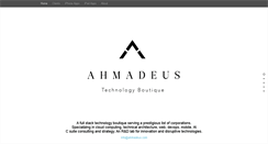 Desktop Screenshot of ahmadeus.com
