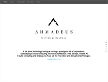 Tablet Screenshot of ahmadeus.com
